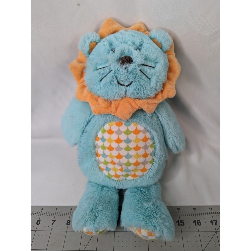 Kids Preferred Lion Wind Up Plush 13 Inch Teal Orange 2018 Stuffed Animal Toy